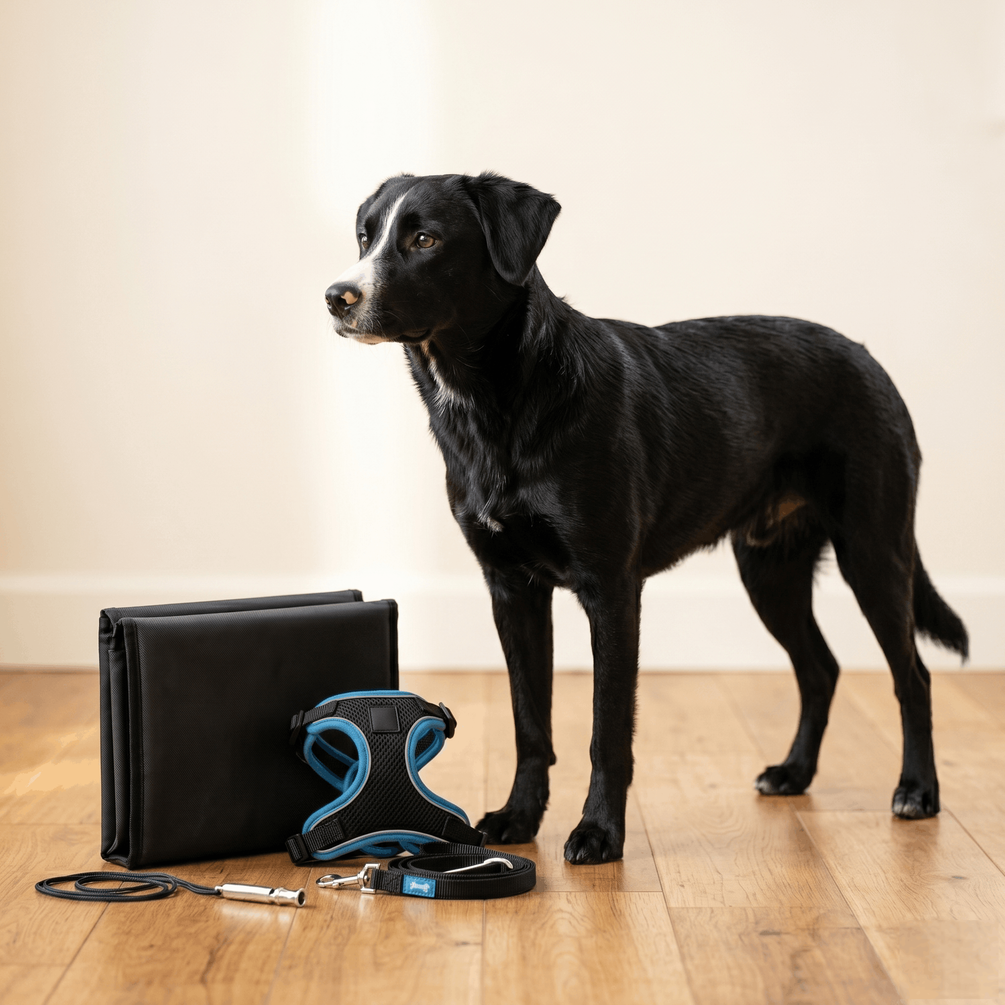 Zubehör für Leinenführigkeit: Reißfeste Schleppleine und ergonomisches Hundegeschirr